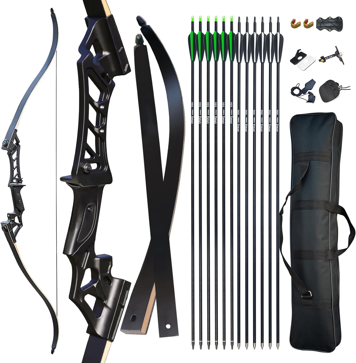 D&Q Archery Recurve Bow and Arrow Set