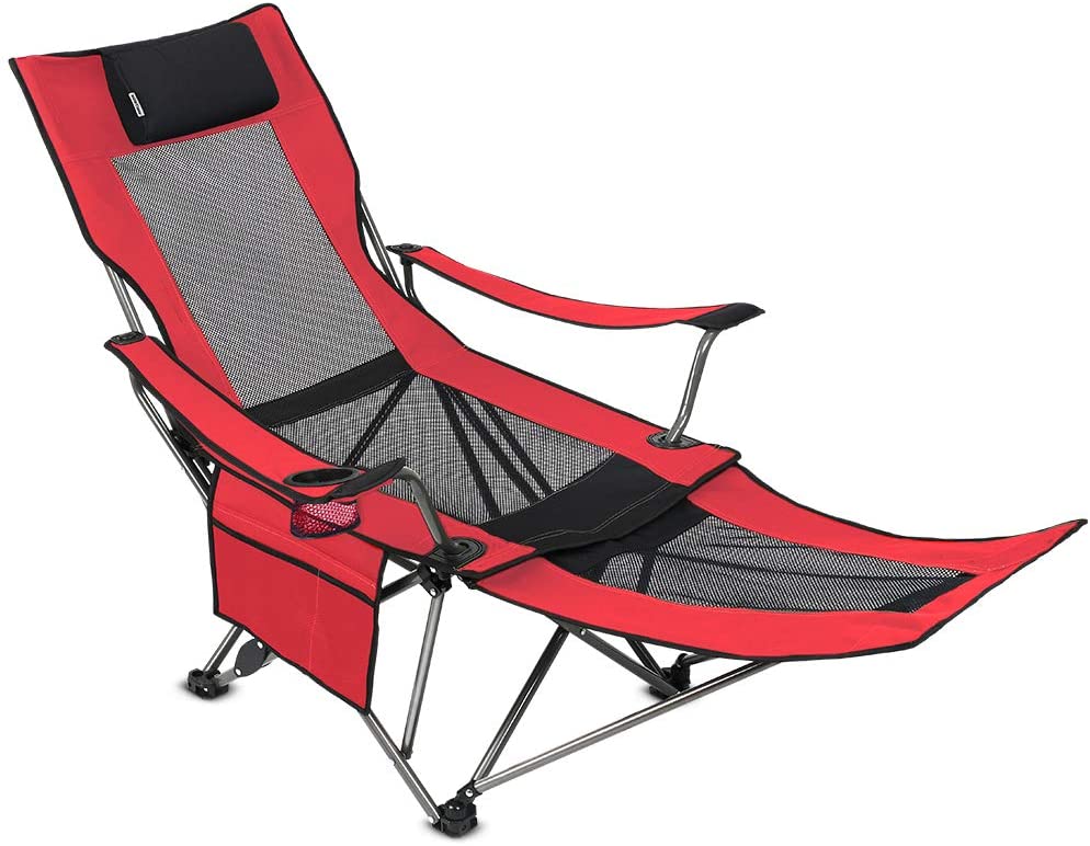 Outdoor Living Sun time Camping Chair with Removable Footrest