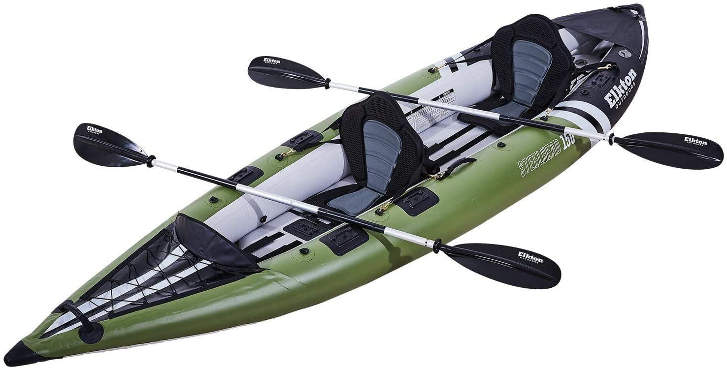 Elkton Outdoors Steelhead Inflatable Tandem Kayak
